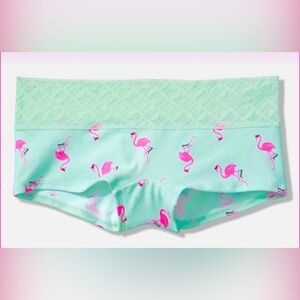 Victoria’s Secret Pink boyshort panties PINK panties pink logo lace panties